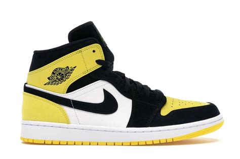 nike air jordan 1 mid yellow toe black kaufen|jordan 1 yellow toe.